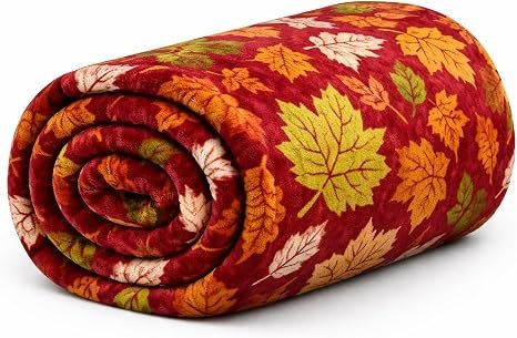 The Big One Plush Throw – Falling Leaves