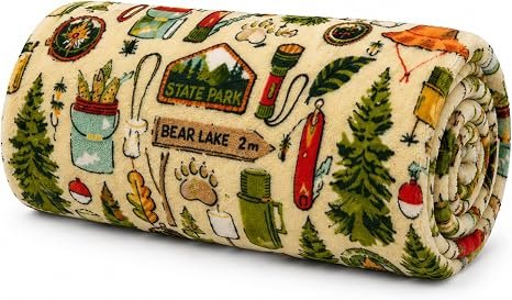 The Big One Plush Throw – Camping Lodge